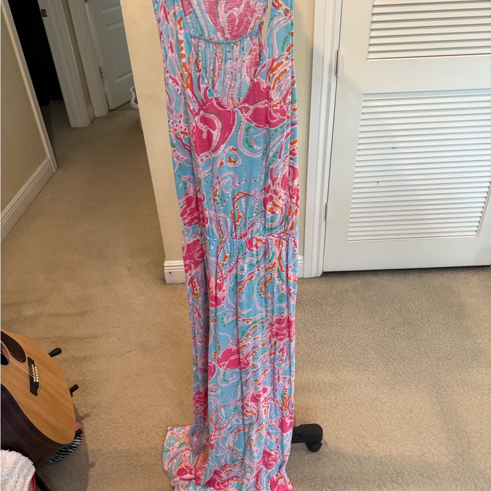 Lilly Pulitzer Pink and Blue Patterned Dress